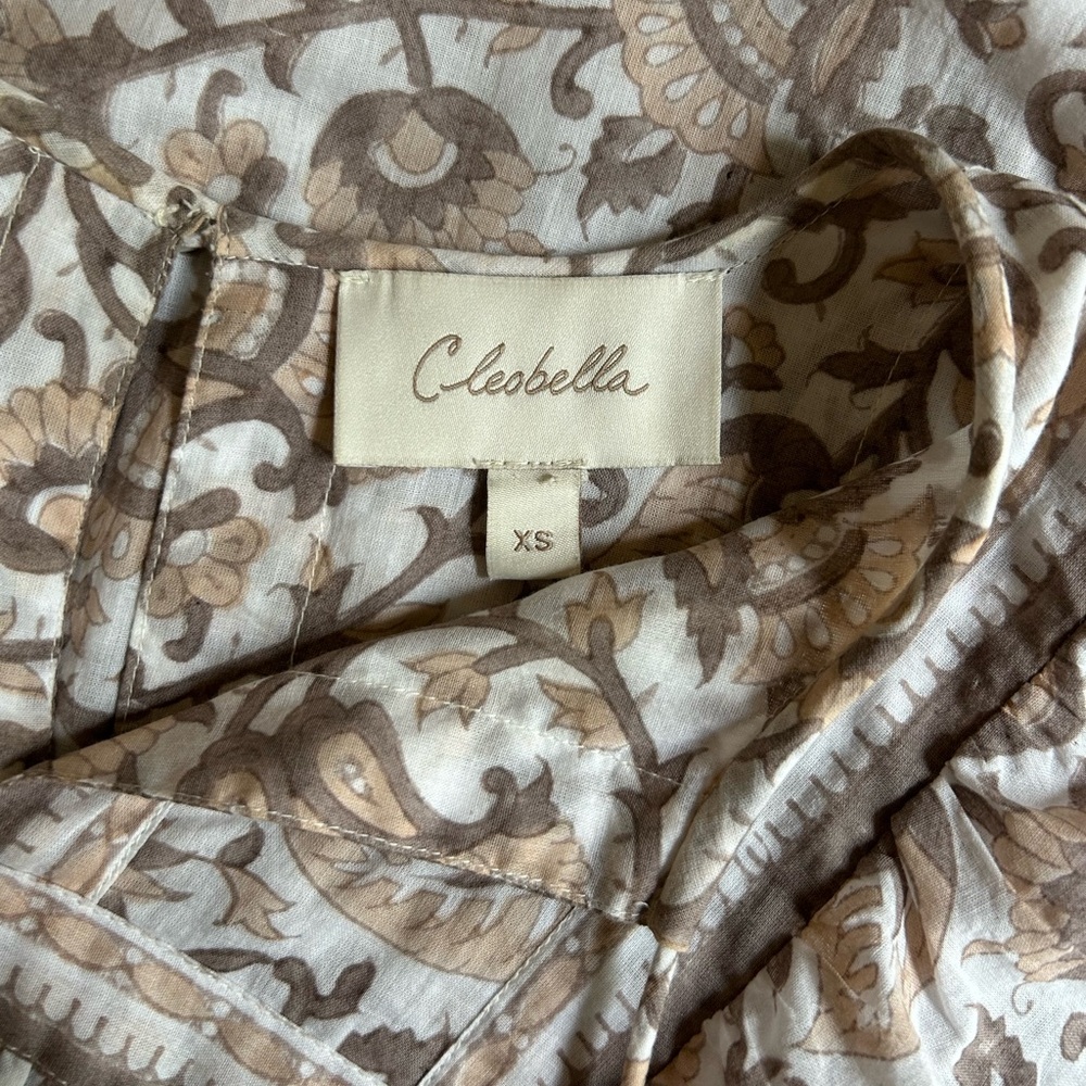 Cleobella Mini Magdalena Dress in a neutral print | size XS - Picture 5 of 16